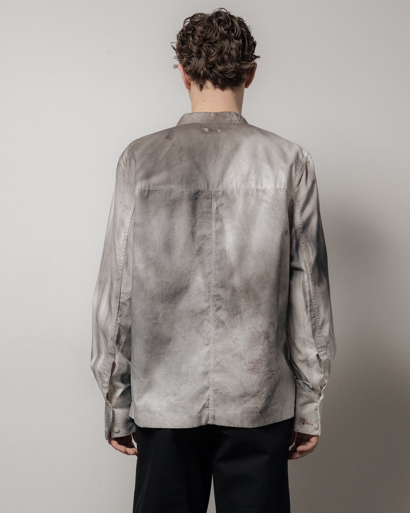 Lucas LS Button Down - Distressed